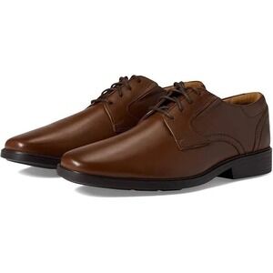 Clarks Clarkslite Low Mens Oxford Shoes Tan Leather 9.5 M 26167571 New